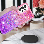 Til Samsung Galaxy A13 4G TPU-cover med gradient og quicksand-effekt til telefonens bagside