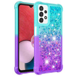 Til Samsung Galaxy A13 4G TPU-cover med gradient og quicksand-effekt til telefonens bagside