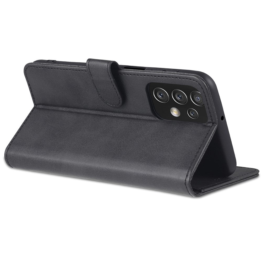 AZNS Shockproof Phone Case for Samsung Galaxy A23 4G / 5G (Global Version) PU Leather Anti-dust Folio Flip Cover Wallet Phone Case with Stand