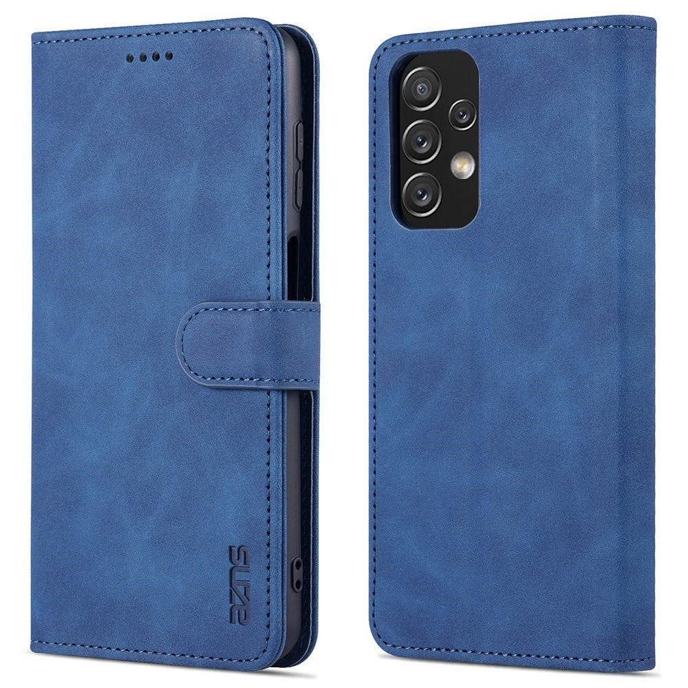 AZNS Shockproof Phone Case for Samsung Galaxy A23 4G / 5G (Global Version) PU Leather Anti-dust Folio Flip Cover Wallet Phone Case with Stand