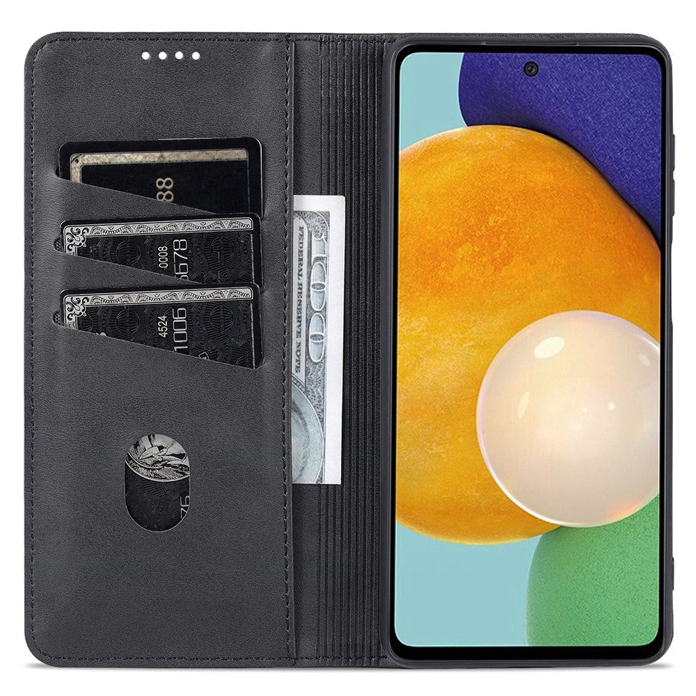 AZNS Wallet Phone Case for Samsung Galaxy A23 4G / 5G (Global Version) PU Leather Folio Flip Cover Magnetic Closure Textured Phone Protector with Stand