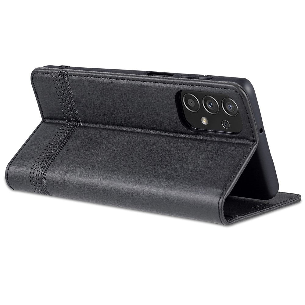 AZNS Wallet Phone Case for Samsung Galaxy A23 4G / 5G (Global Version) PU Leather Folio Flip Cover Magnetic Closure Textured Phone Protector with Stand