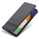 AZNS Wallet Phone Case for Samsung Galaxy A23 4G / 5G (Global Version) PU Leather Folio Flip Cover Magnetic Closure Textured Phone Protector with Stand