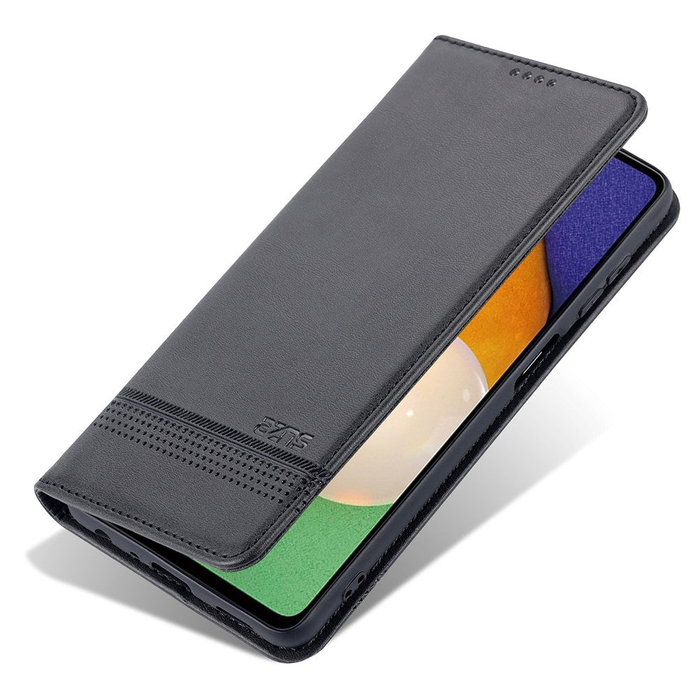 AZNS Wallet Phone Case for Samsung Galaxy A23 4G / 5G (Global Version) PU Leather Folio Flip Cover Magnetic Closure Textured Phone Protector with Stand
