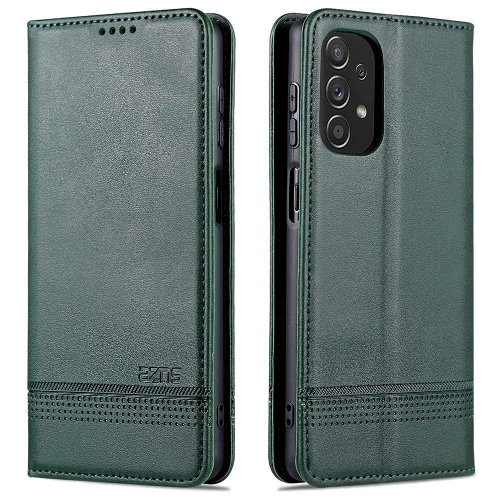 AZNS Wallet Phone Case for Samsung Galaxy A23 4G / 5G (Global Version) PU Leather Folio Flip Cover Magnetic Closure Textured Phone Protector with Stand