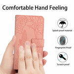 For Samsung Galaxy S21 4G/5G PU Leather Book Wallet Case Full Body Butterfly Flower Pattern Imprinted Skin-touch Feeling Stand Function Cover with Strap