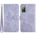 Samsung Galaxy S20 FE 2022/S20 FE/S20 Fan Edition/S20 FE 5G/S20 Fan Edition 5G Plånboksfodral med flip-fodral i PU-läder, handledsrem, stativ, hudvänlig känsla, mobilskal