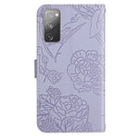 Samsung Galaxy S20 FE 2022/S20 FE/S20 Fan Edition/S20 FE 5G/S20 Fan Edition 5G Plånboksfodral med flip-fodral i PU-läder, handledsrem, stativ, hudvänlig känsla, mobilskal