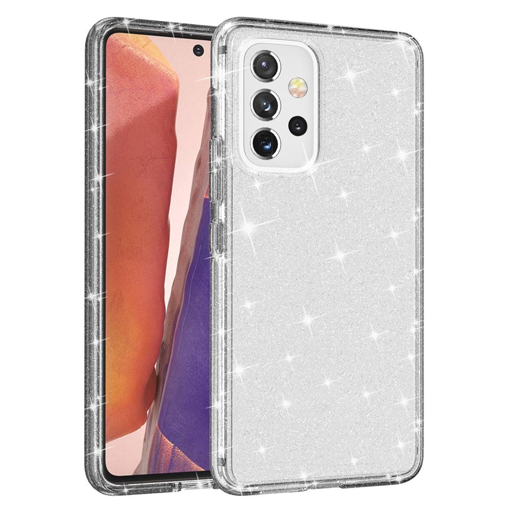 For Samsung Galaxy A53 5G Stylish Glitter Phone Case PC + TPU Clear Thicken Anti-drop Cover