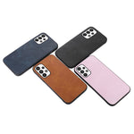 For Samsung Galaxy A23 5G (Global Version) / 4G Textured PU Leather + PC + TPU Mobile Phone Case Shell