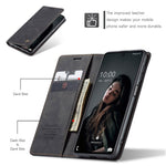 CASEME 013 Series Magnetic Smartphone Cover for Samsung Galaxy M51, PU Leather Wallet Foldable Stand Phone Case