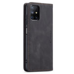 CASEME 013 Series Magnetic Smartphone Cover for Samsung Galaxy M51, PU Leather Wallet Foldable Stand Phone Case