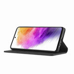 LC.IMEEKE Plånboksfodral till Samsung Galaxy A73 5G, Reptåligt, Välskyddat Stativ i PU-läder, Starkt Magnetiskt Sugkraftsfodral för mobil