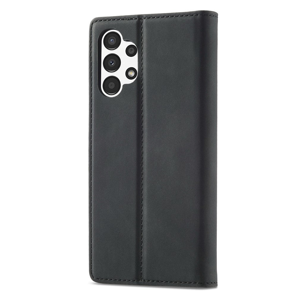 LC.IMEEKE Starkt magnetiskt sugsäcksskal för Samsung Galaxy A13 4G / A04 4G (164,4 x 76,3 x 9,1 mm), Välskyddat fallskyddande PU-läderfodral för mobil