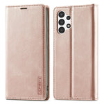 LC.IMEEKE Starkt magnetiskt sugsäcksskal för Samsung Galaxy A13 4G / A04 4G (164,4 x 76,3 x 9,1 mm), Välskyddat fallskyddande PU-läderfodral för mobil