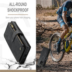 For Samsung Galaxy Note20 / Note20 5G Phone Cases with Strap CASEME C30 Zipper Multiple Card Holder PU Leather Cover