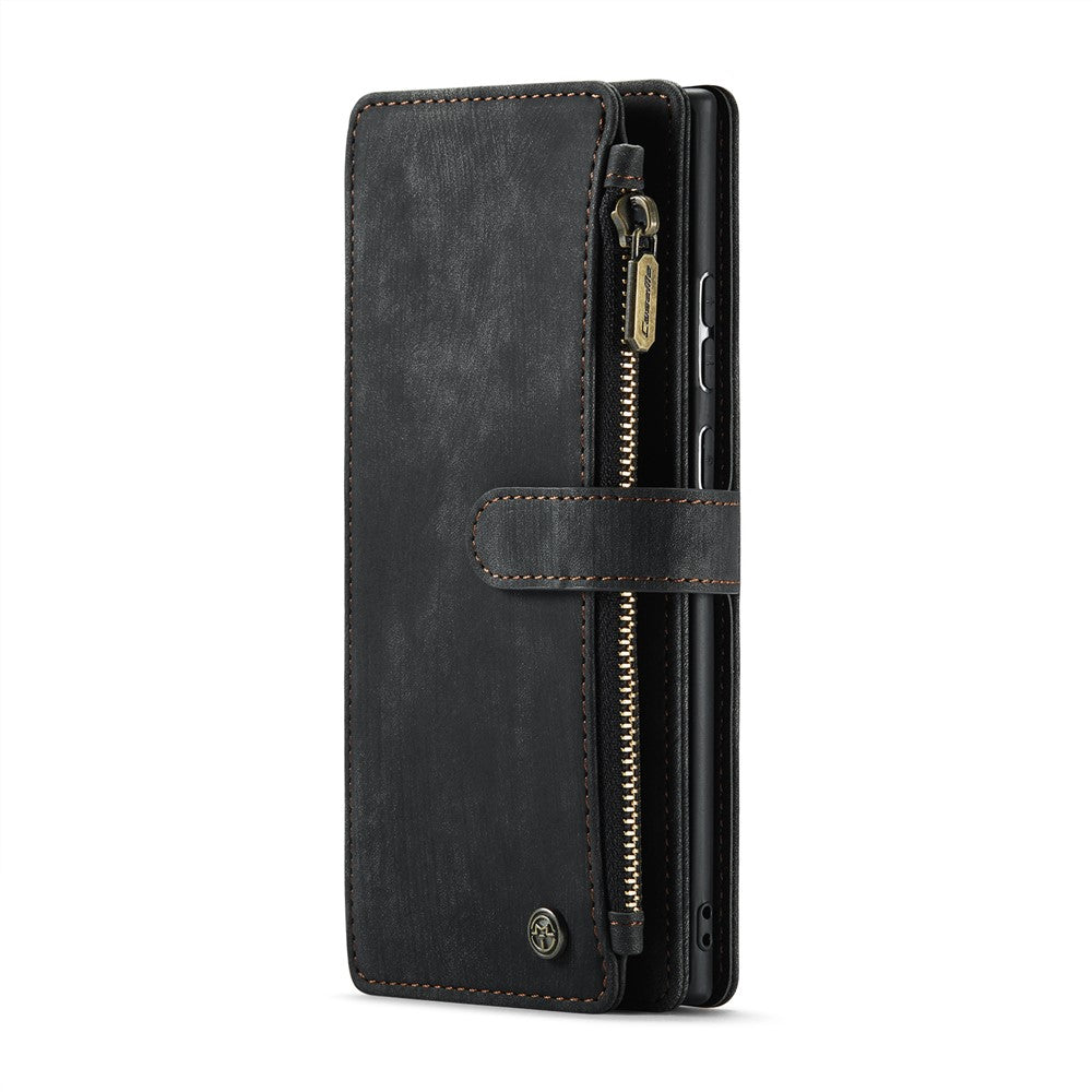 For Samsung Galaxy Note20 / Note20 5G Phone Cases with Strap CASEME C30 Zipper Multiple Card Holder PU Leather Cover
