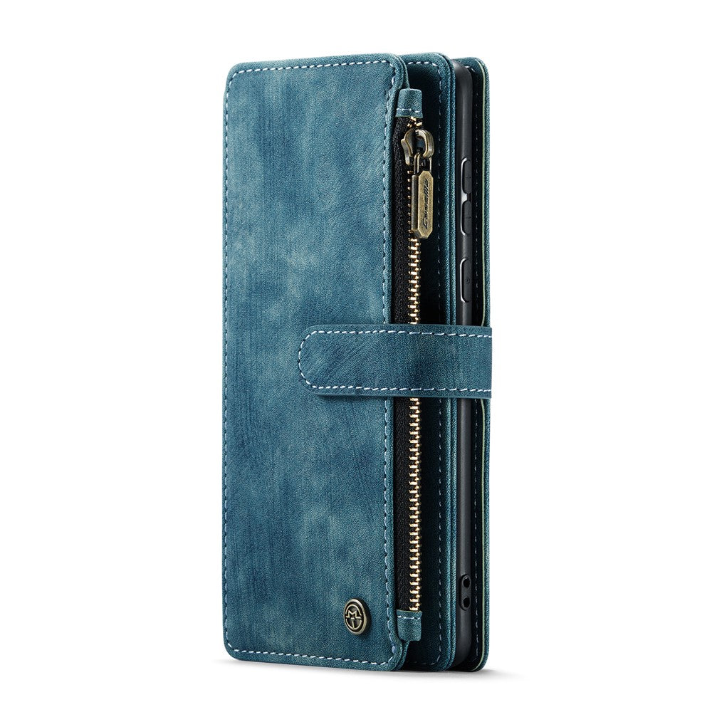 For Samsung Galaxy A51 4G SM-A515 Phone Cases with Strap CASEME C30 Zipper Multiple Card Holder PU Leather Cover