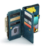 For Samsung Galaxy A51 4G SM-A515 Phone Cases with Strap CASEME C30 Zipper Multiple Card Holder PU Leather Cover