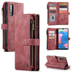 Til Samsung Galaxy A30s / A50 / A50s Telefoncovers med Rem CASEME C30 Lynlås Flere Kortrum PU Læder Cover