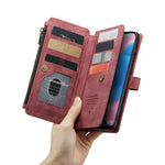 Til Samsung Galaxy A30s / A50 / A50s Telefoncovers med Rem CASEME C30 Lynlås Flere Kortrum PU Læder Cover