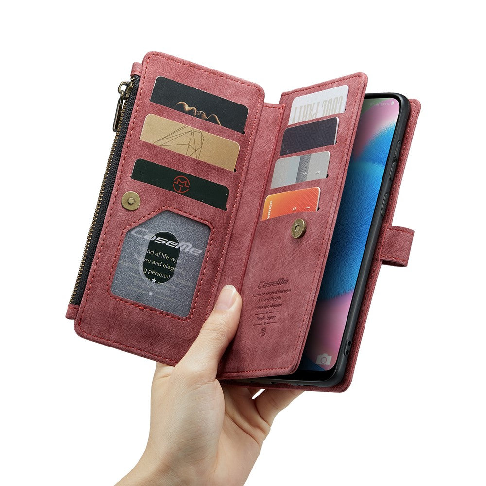 Til Samsung Galaxy A30s / A50 / A50s Telefoncovers med Rem CASEME C30 Lynlås Flere Kortrum PU Læder Cover