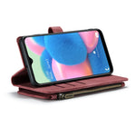 Til Samsung Galaxy A30s / A50 / A50s Telefoncovers med Rem CASEME C30 Lynlås Flere Kortrum PU Læder Cover