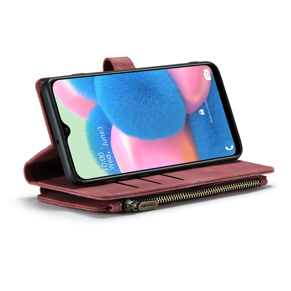 Til Samsung Galaxy A30s / A50 / A50s Telefoncovers med Rem CASEME C30 Lynlås Flere Kortrum PU Læder Cover