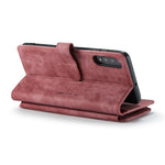 Til Samsung Galaxy A30s / A50 / A50s Telefoncovers med Rem CASEME C30 Lynlås Flere Kortrum PU Læder Cover