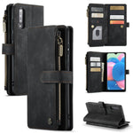 Til Samsung Galaxy A30s / A50 / A50s Telefoncovers med Rem CASEME C30 Lynlås Flere Kortrum PU Læder Cover