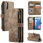 Til Samsung Galaxy A30s / A50 / A50s Telefoncovers med Rem CASEME C30 Lynlås Flere Kortrum PU Læder Cover