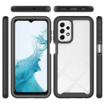 For Samsung Galaxy A23 5G (Global Version) / 4G Phone Case 3 in 1 TPU + PC Phone Cover with PET Screen Protector