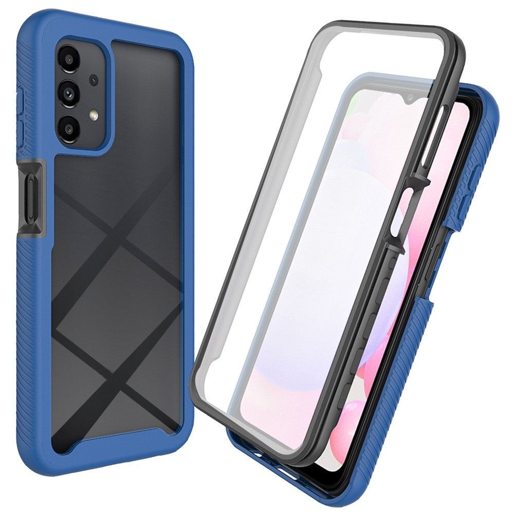 For Samsung Galaxy A23 5G (Global Version) / 4G Phone Case 3 in 1 TPU + PC Phone Cover with PET Screen Protector