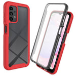 For Samsung Galaxy A23 5G (Global Version) / 4G Phone Case 3 in 1 TPU + PC Phone Cover with PET Screen Protector