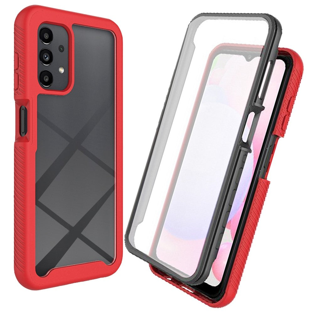 For Samsung Galaxy A23 5G (Global Version) / 4G Phone Case 3 in 1 TPU + PC Phone Cover with PET Screen Protector