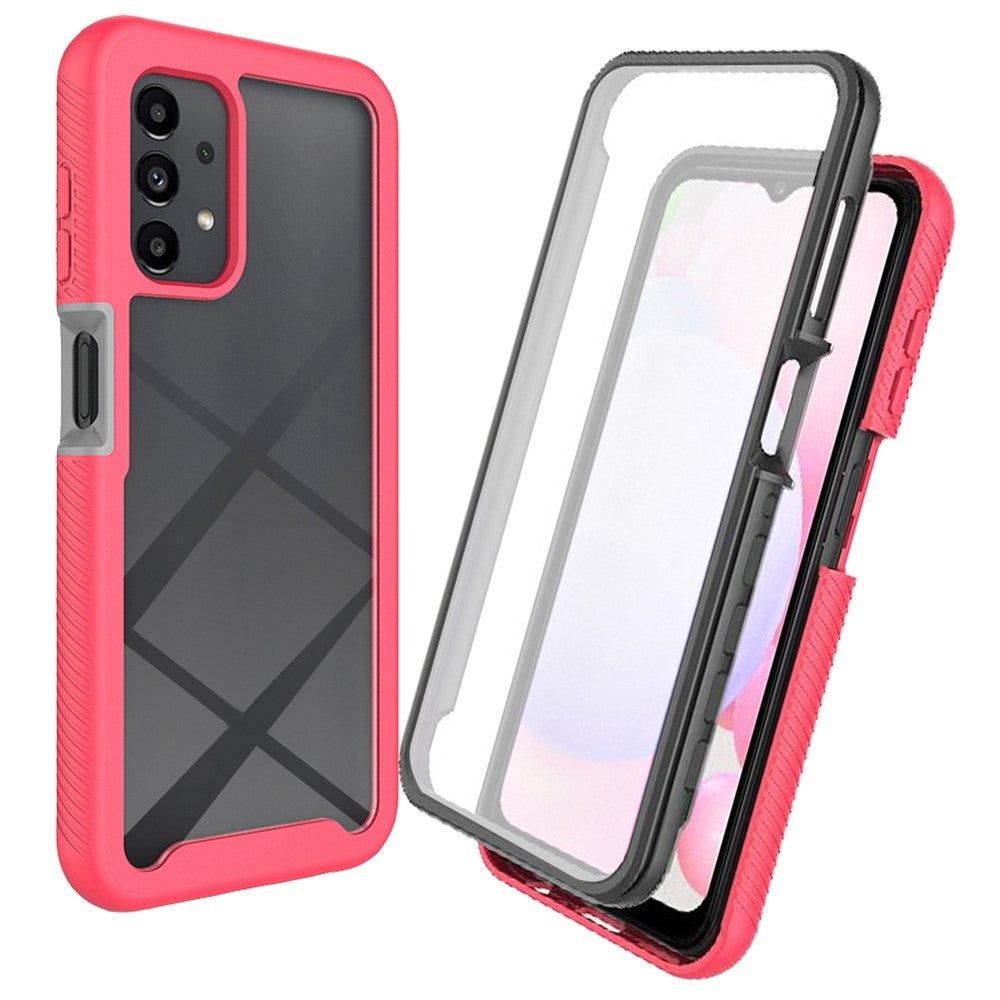 For Samsung Galaxy A23 5G (Global Version) / 4G Phone Case 3 in 1 TPU + PC Phone Cover with PET Screen Protector