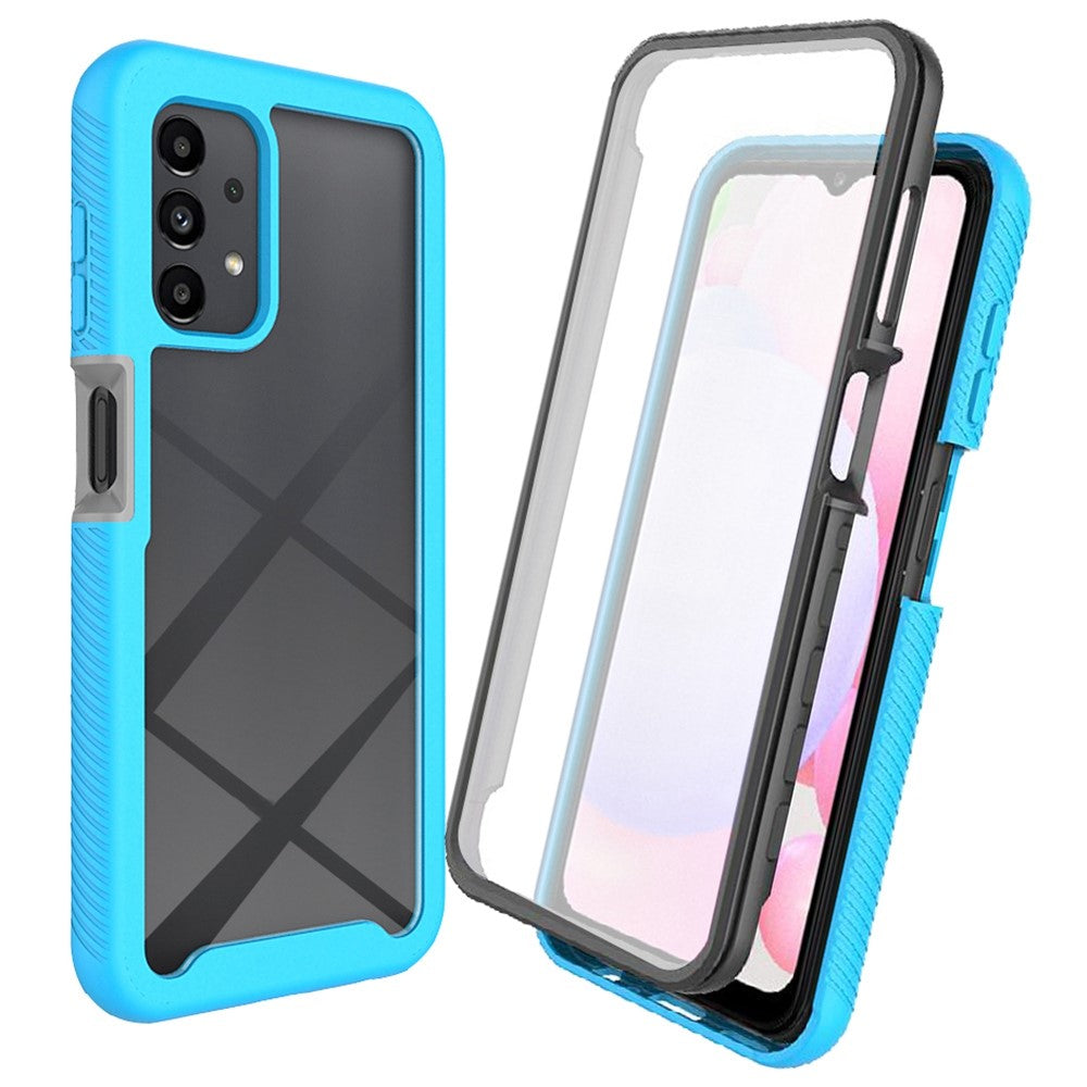 For Samsung Galaxy A23 5G (Global Version) / 4G Phone Case 3 in 1 TPU + PC Phone Cover with PET Screen Protector