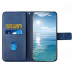 Ensfarvet linjeaftryk PU-lædertelefoncover til Samsung Galaxy A13 4G, Folio Flip Wallet Foldbart Stand Design Telefonetui