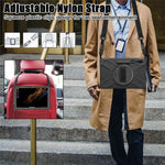 For Samsung Galaxy Tab S8 Ultra X900 / X906 / S9 Ultra X910 Kickstand Tablet Case Pen Slot Hand Strap PC + TPU Cover with Shoulder Strap