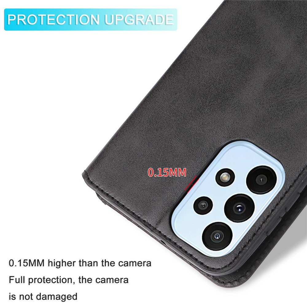 For Samsung Galaxy A23 5G (Global Version) / 4G / M23 5G / F23 5G PU Leather Magnetic Clasp Wallet Cover Adjustable Stand Phone Case