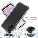 3-i-1 PC+TPU Hybrid Telefoncover til Samsung Galaxy A13 4G, Gradient Komplet Dækkende Anti-ridse Mobiltelefoncover med PET Skærmbeskytter