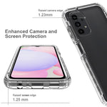 3-i-1 PC+TPU Hybrid Telefoncover til Samsung Galaxy A13 4G, Gradient Komplet Dækkende Anti-ridse Mobiltelefoncover med PET Skærmbeskytter