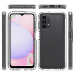 3-i-1 PC+TPU Hybrid Telefoncover til Samsung Galaxy A13 4G, Gradient Komplet Dækkende Anti-ridse Mobiltelefoncover med PET Skærmbeskytter