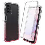 3-i-1 PC+TPU Hybrid Telefoncover til Samsung Galaxy A13 4G, Gradient Komplet Dækkende Anti-ridse Mobiltelefoncover med PET Skærmbeskytter