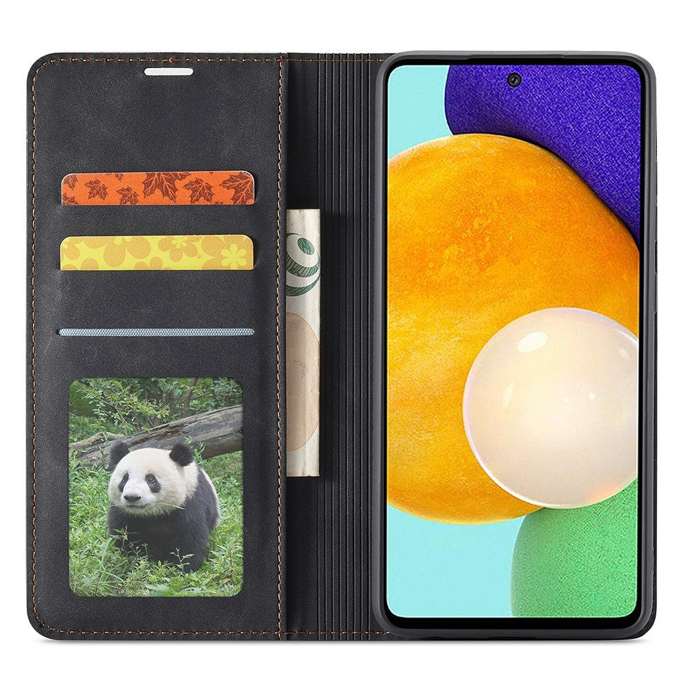 FORWENW for Samsung Galaxy A33 5G Fantasy Series Skin-touch Shockproof Anti-scratch PU Leather Stand Wallet Style Phone Case