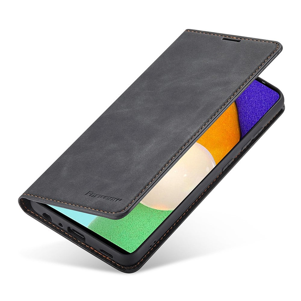 FORWENW for Samsung Galaxy A33 5G Fantasy Series Skin-touch Shockproof Anti-scratch PU Leather Stand Wallet Style Phone Case