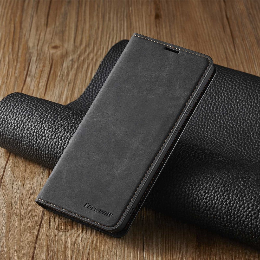 FORWENW for Samsung Galaxy A33 5G Fantasy Series Skin-touch Shockproof Anti-scratch PU Leather Stand Wallet Style Phone Case