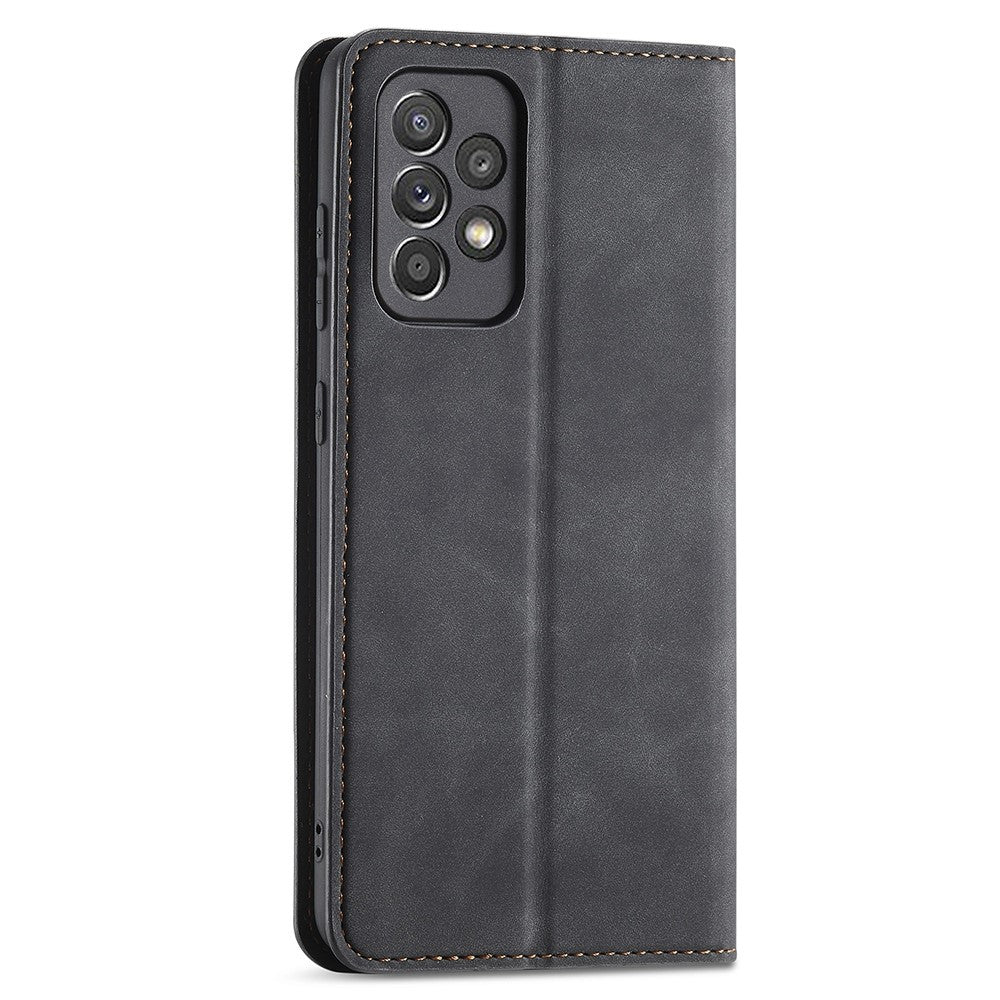 FORWENW for Samsung Galaxy A33 5G Fantasy Series Skin-touch Shockproof Anti-scratch PU Leather Stand Wallet Style Phone Case