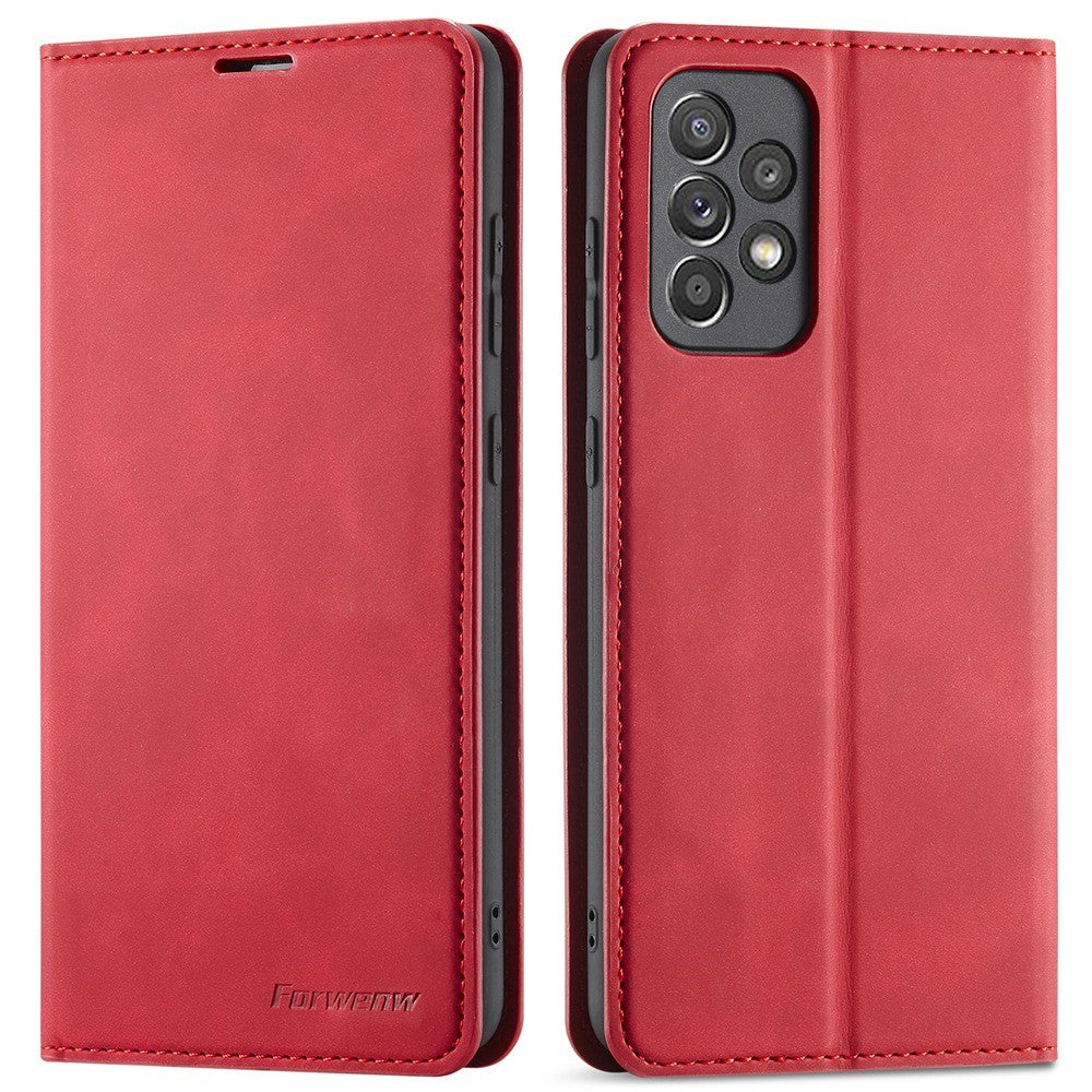 FORWENW til Samsung Galaxy A23 5G (global version) / 4G, Fantasy-serien, skin-touch-stativ i PU-læder, tegnebogsstil, godt beskyttende og stødsikkert mobilcover