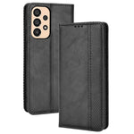 Samsung Galaxy A23 5G (global version) / 4G / M23 5G / F23 5G-pungcover i PU-læder med retrostruktur, mosaiktryk, magnetisk lukning og automatisk lukning